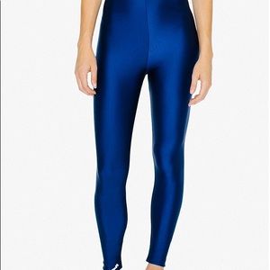American Apparel Nylon Tricot Leggings - Cobalt